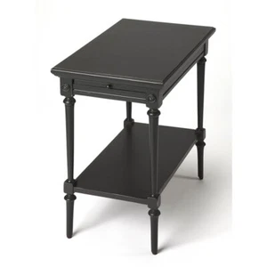 Beaumont Lane Mastercrafted End Table in Black - Picture 1 of 4