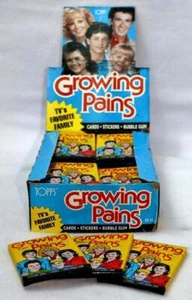 3 Packs of Vintage Topps Growing Pains Wax Pack Trading Cards 1988 Pop Culture - Picture 1 of 1