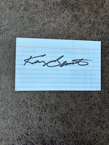 Kenny Bernstein Index Card - NASCAR - Autographed! - Picture 1 of 2