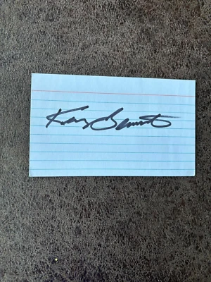 Kenny Bernstein Index Card - NASCAR - Autographed! - Image 1 of 2