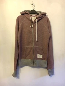 JACK WILLS, Zip Front-Grey Red Stripe-Pouch-Hoodie.  Age 14 - Picture 1 of 6
