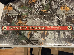 Tin Litho Wonder Orange Sign, 1940s Vintage Orange Soda Signage - Picture 1 of 2
