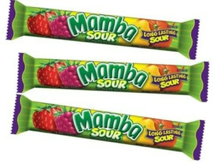 Mamba Fruit Chews Candy - (10) 2.65 Oz Bars. 18 Chews Per Pack 90 total pieces - Picture 1 of 4
