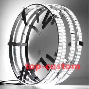 Kit Luci Ruota Bianco Puro Accessori Auto Inseguimento RGB Doppia Fila Luce Ruota - Foto 1 di 7