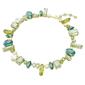 Gema necklace Mixed cuts, Green, Gold-tone plated 5657388 - Picture 1 of 6