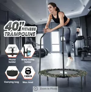 40 Inch Foldable Trampoline Mini Exercise Fitness Indoor Workout Rebounder - Picture 1 of 1
