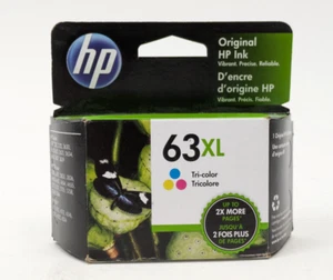 NUOVA cartuccia inchiostro a colori originale HP 63XL F6U63AN OEM sigillata SCADUTA 06/2022 - Foto 1 di 2