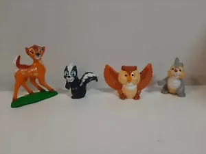 1994 McDonald's Happy Meal Toys Lot of 4 Bambi, Flower, Friend Owl, Trumper - Picture 1 of 4