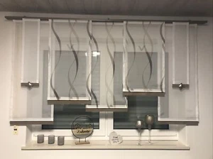 Schiebevorhang/Schiebegardine/ Flächenvorhang Gardine NEU mit Zubehör, 7-teilig - Bild 1 von 13