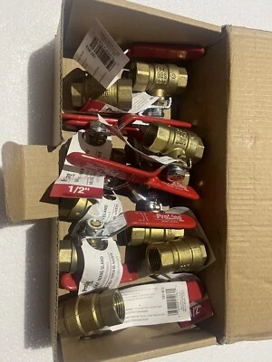 (10)ProLine 107-813 1/2" Ball Valves, 600psi Full Port Brass - Threaded, 7690T S - Image 1 of 4