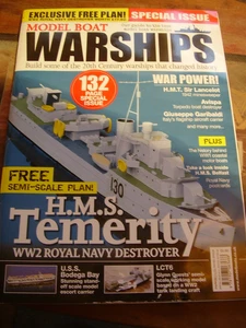 MODEL BOATS WARSHIP SPECIAL SEMI SCALE PLAN HMS TEMERITY WW2 SIR LANCELOT - Picture 1 of 1