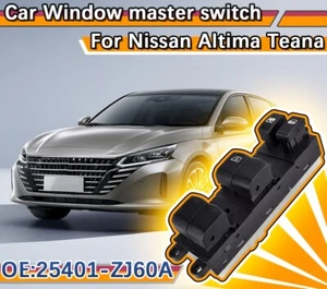 OE:25401-ZJ60A Driver Side Master Power Window Control Switch For Nissan Altima - Picture 1 of 13