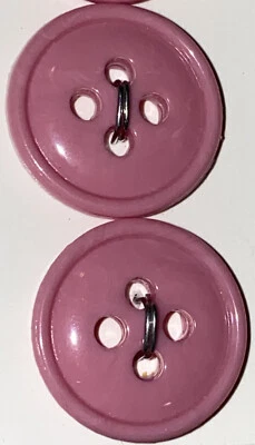 La Mode Buttons 5/8” 16mm Pink 4175 NOS - Image 1 of 3