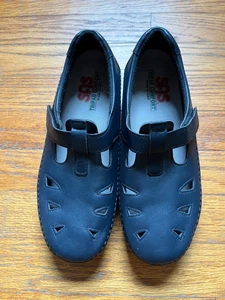 Zapatos Mary Janes SAS 8 anchos de cuero azul para mujer - ¡Excelentes! - Imagen 1 de 12