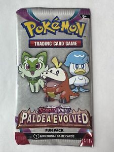 Pokemon TCG Paldea Evolved Fun Pack 3 Cards Sealed 