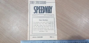 17 de diciembre 1954 Speedway Sydney Sports Ground Program - Imagen 1 de 7