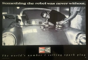 James Dean Porsche 550 Spyder Something the Rebel was never Without poster new - Bild 1 von 1