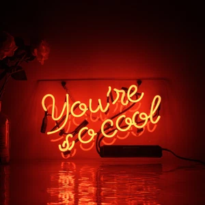 You're So Cool Neon Sign Light Game Room Bedroom Wall Hanging Nightlight 14"x9" - Picture 1 of 5