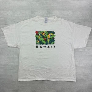 Vintage Hawaii Shirt Adult 2XL White Toucan Bird Nature Tropical Rainforest - Picture 1 of 7