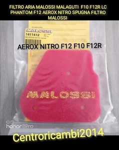 FILTRO ARIA MALOSSI MALAGUTI  F10 F12R LC PHANTOM F12 AEROX NITRO SPUGNA MALOSSI - Foto 1 di 1
