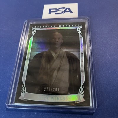 2015 Star Wars Masterwork Rainbow Foil Defining Moments Mace Windu 277/299 BONUS - Image 1 of 2