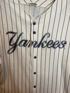Vintage Majestic MLB New York  Yankees  Pinstripe Baseball Jersey Adult 2XL - Picture 1 of 8