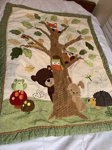 Lambs & Ivy Children's Nature Themed Quilt, Soft & Comfy, w/3 wall hanging  - Picture 1 of 12
