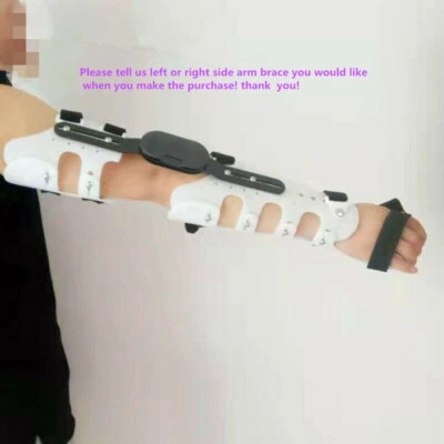 Adjustable Hinged Elbow Joint Arm Fixed Brace Support Splint Orthosis Band - Image 1 of 4