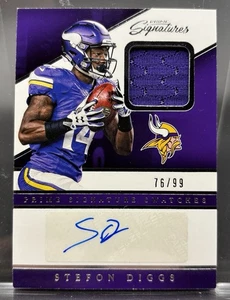 2016 Panini Prime Signature Swatches Stefon Diggs /99 - Picture 1 of 2