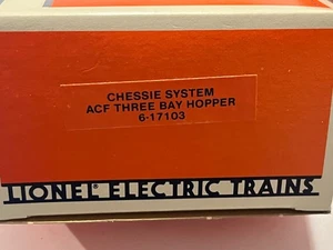 Lionel #6-17103 O Scale Chessie System ACF Three Bay Hopper Car - Bild 1 von 6