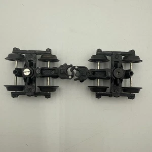 K-LINE O GAUGE 2 SPRUNG DIECAST BLACK TRUCKS K-5001 - LOT OF 2 ***READ*** - Picture 1 of 12