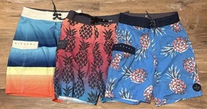 Lot of cute 3 Rip Curl boys board shorts size 8/10. Size 10 Billabong Rash Guard - Picture 1 of 8