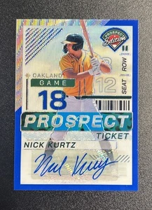 2024 Prospect Edition Baseball Nick Kurtz Rookie Blue Autograph Card #143 #d /75 - Picture 1 of 2