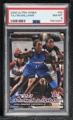 Fleer Ultra WNBA 2000 Taj McWilliams-Franklin #50 PSA 8 Rookie RC Foto 1 de 2