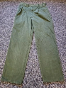 Pantalones Dockers Vintage Verde Hecho en EE. UU. W33 L32 (W32 L31) - Imagen 1 de 12