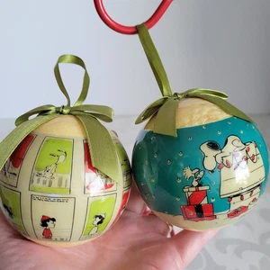 Vintage Peanuts Worldwide LLC Weihnachtsschmuck Snoopy Woodstock Lucy RAR - Bild 1 von 17