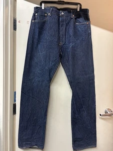 VINTAGE LEVI'S 501 BEAUTIFUL DARK BLUE 38X35 MEASURED PERFECT CONDITION - Bild 1 von 7
