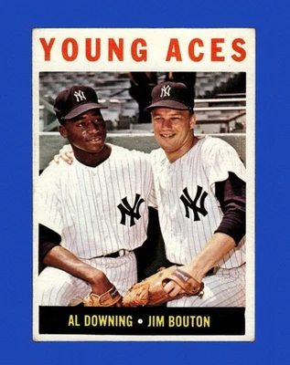 1964 Topps Set-Break #219 Young Aces en muy buen estado-en muy buen estado *GMCARDS* Foto 1 de 2