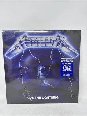 Metallica Ride The Lightning Blue Splatter Vinyl LP 40th anni Mild Sleeve Damage - image 1 of 4