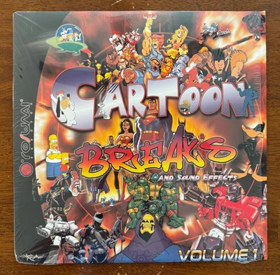 Cartoon Breaks and Sound Effects- Vol. 1 (2004) 12" LP Vinyl - DJ Breaks, EX - Image 1 of 4