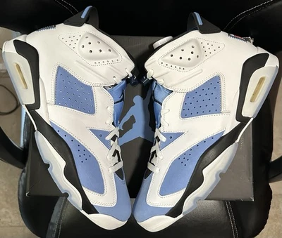 Nike Air Jordan 6 Retro UNC Baloncesto Hombres Talla 12 Zapatos Nike CT8529-410 Aros Nuevos Foto 1 de 4
