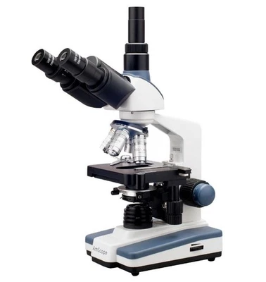 AmScope T120B Professional Siedentopf Trinocular Compound Microscope, 40X-2000X - Image 1 of 4