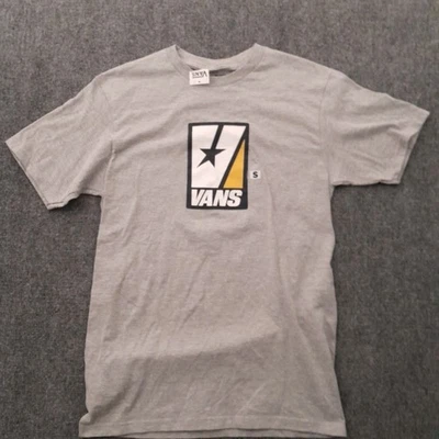 Vans Off The Wall Mens Small Gray T Shirt Star Logo Skater Punk Grunge Rock NWT - Image 1 of 4