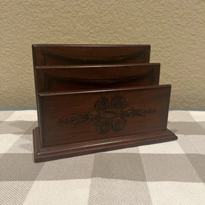 Bombay Company Wooden Desk Letter Bill Sorter - Picture 1 of 7