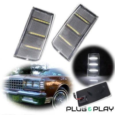 Clear White Side Marker Light For Pontiac Parisienne Bonneville Safari 1983-1989 - Image 1 of 4