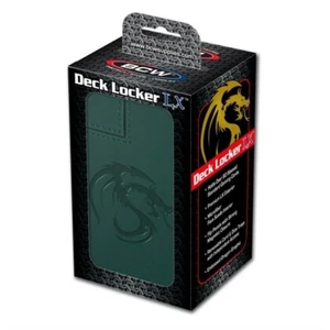 BCW Teal Leatherette Deck Locker LX holds 80 Collectible Gaming Cards plus Dice - Picture 1 of 3
