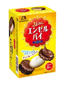 Morinaga, Mini Angel Pie, Vanilla Cream Marshmallow, Japanese Candy, 8pc in1 box - Picture 1 of 2