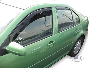 Deflectores de viento para VW Bora 1998-2005 4 puertas berlina juego de 4 piezas tintado Heko - Imagen 1 de 5