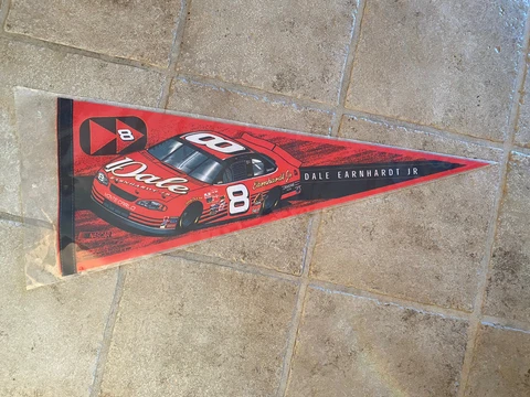 Dale Earnhardy Jr. #8 Budweiser Pennant. New. Still in Sleeve Cover