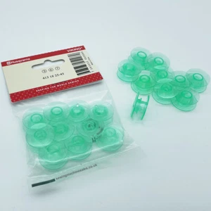 Green Husqvarna Bobbins 10 Pack - Picture 1 of 1